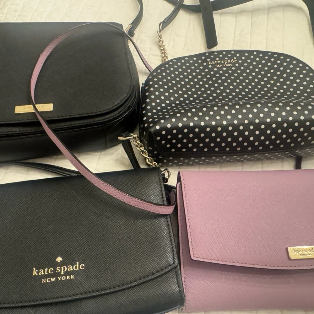 Kate Spade Black and lilac/lavender Crossbody Bags - Picture 1 of 2